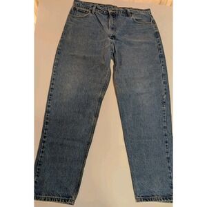 Vintage Carhartt B46DST Mens Size 40x32 Blue Relaxed Tapered Leg Jeans‎ USA Made